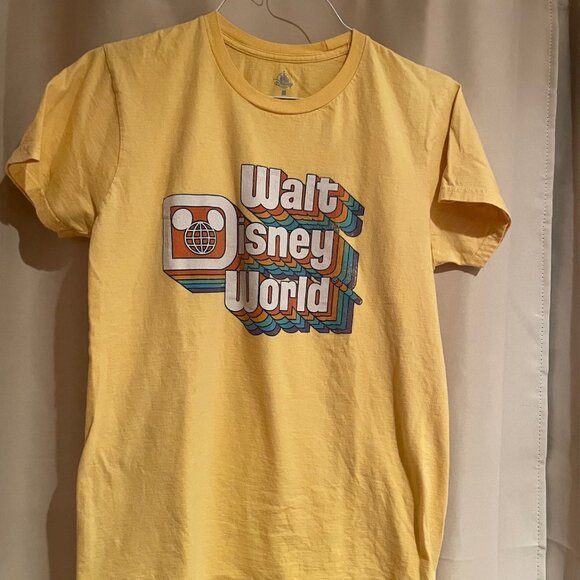 Disney Tops - Yellow Walt Disney World T-Shirt medium